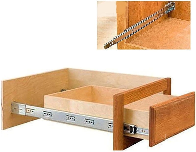 LONTAN Rear Mounting Brackets for Drawer Slide 10 Pairs - B4502 Cabinet Drawer Bracket for Face Frame Cabinets for 1.77 inch(45mm) Width Drawer Gildes - Image 5